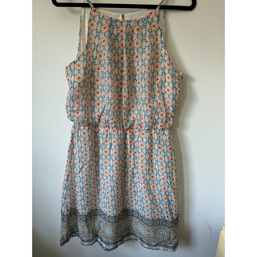 Taccera Sleeveless Floral Dress With Button Back - Size L